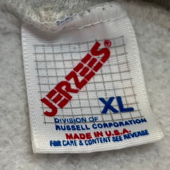 Vintage Jerzees Alabama Grey Full Zip Hoodie Large / XL - Picture 3 of 8